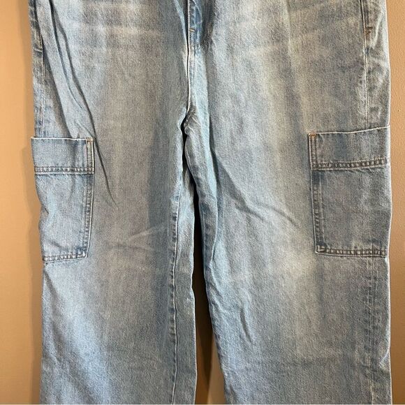 NWOT Frame High Rise Baggy Pocket Jeans Revolve Light Wash 31 - Picture 4 of 13